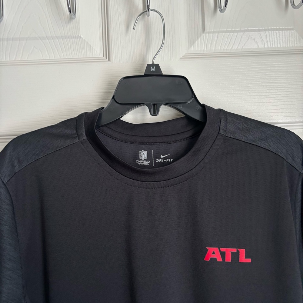 NFL Dri-Fit Black/gray/Red Mens Nike Short Sleeve Tee On field Apparel‎ Size L - Picture 4 of 12
